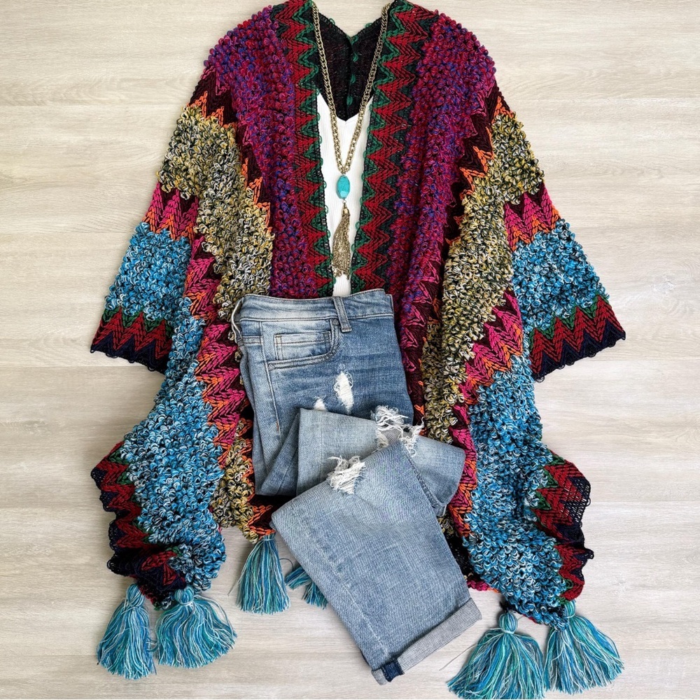 Multicolor Knit Women's Sweater - Picture 2 of 4